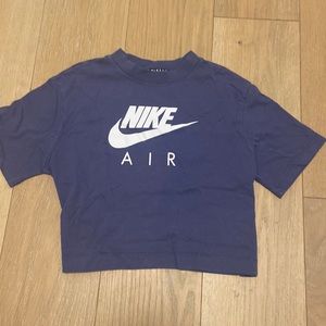 blue nike air crop top🗣